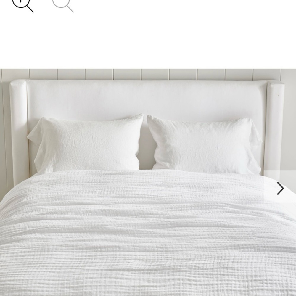 White Cloud Linen Blanket